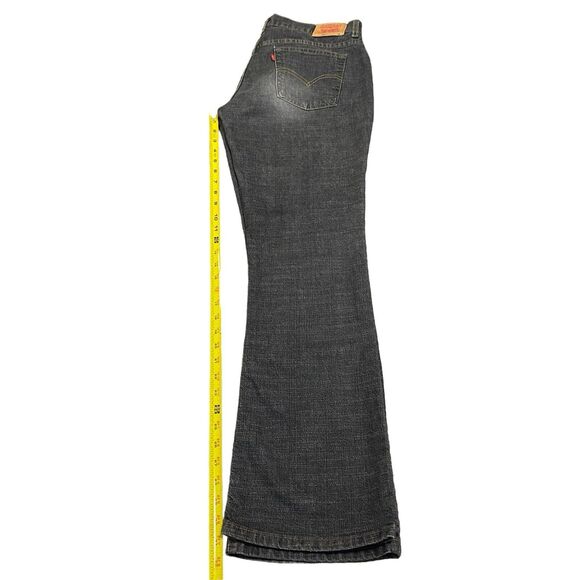 Women’s Levi’s 515 Nouveau Boot Cut Stretch 12 MIS M 32x32 Y2K Dark Wash Mid - Picture 10 of 12
